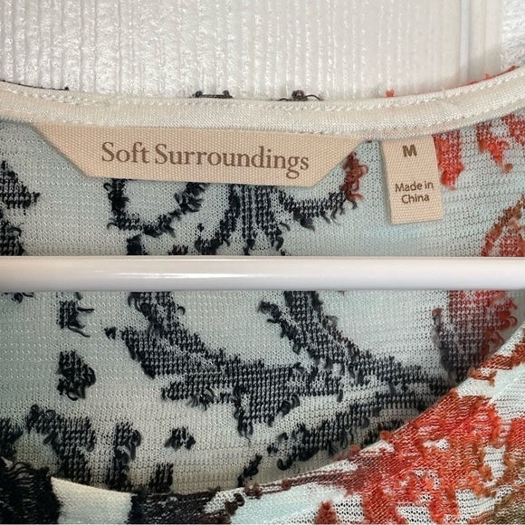 Soft Surroundings Abstract Textured Sheer Tank Top M - Picture 5 of 6